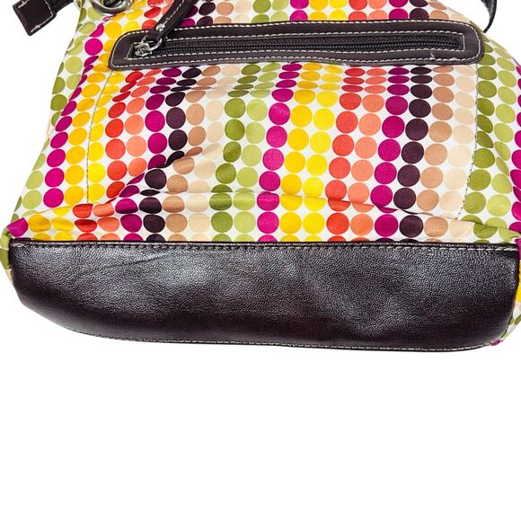 Franco Sarto Polka Dot Crossbody Bag w/ Handbag Set Multicolor Boho Fall Colors - Picture 8 of 16
